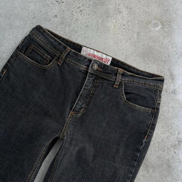 y2k faded black bootcut jeans - Picture 3 of 7